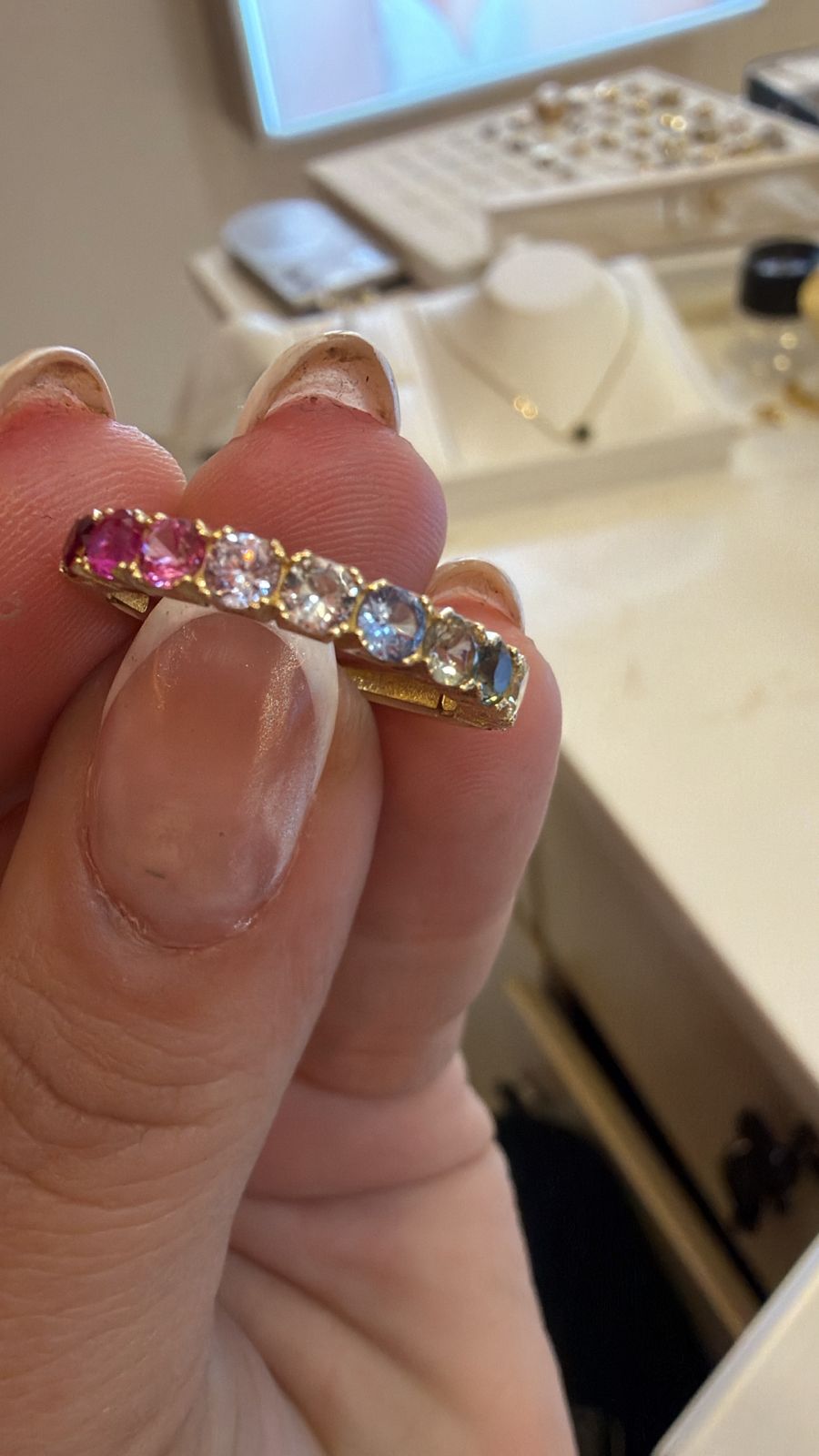 ANILLO ETERNITY 10K 1.5GR